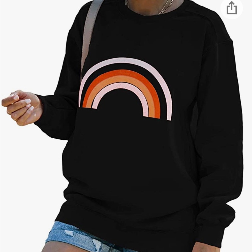 Boho rainbow sweatshirt
